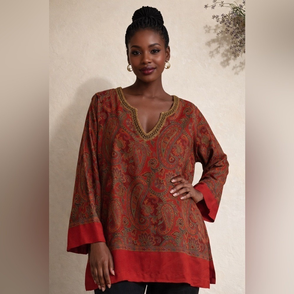Soft Surroundings Paisley Top-Large